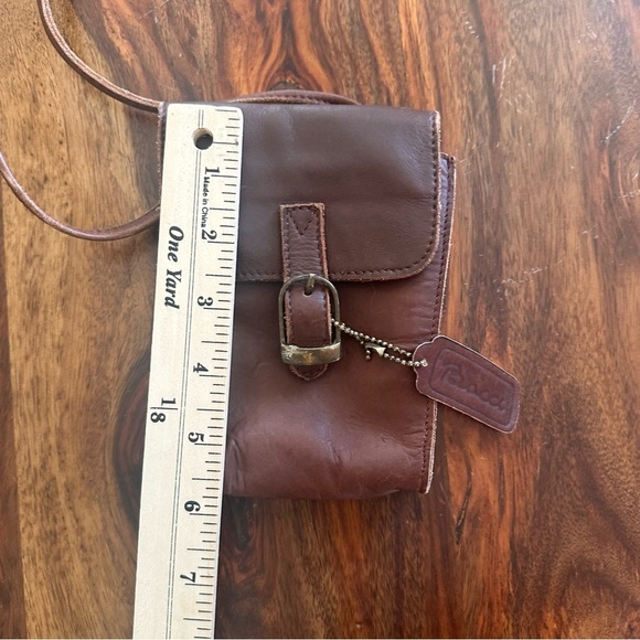 Bacci Brown leather Crossbody mini purse satchel - Picture 8 of 8